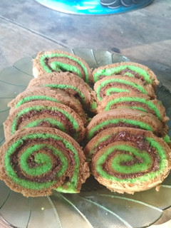 Foto resep Bolu gulung kukus (kopi moka pandan)