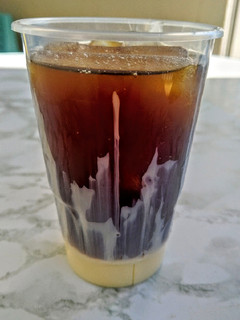 A picture of Vietnamese Coffee (Cold brew with condensed milk).
