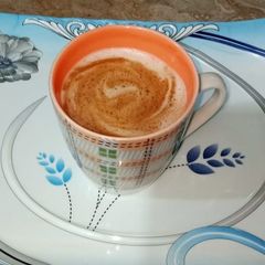 A picture of Frothy creamy coffee.