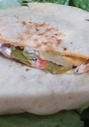صورة لوصفة خبز المنفوخ بالشكشوكة 🌮🌯🥤🥤🥤👌