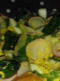 Ensalada espinaca y rabanitos