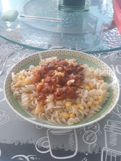 Una foto de Salsa boloñesa (carne soya)