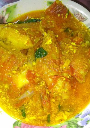 Foto resep Ikan kerapu kuah kuning