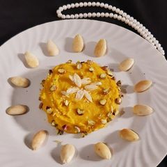 A picture of Maja Kalabasa/Squash Pudding.
