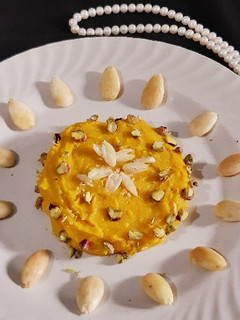 A picture of Maja Kalabasa/Squash Pudding.