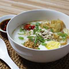 A picture of Bubur Ayam Hong Kong Rice Cooker.