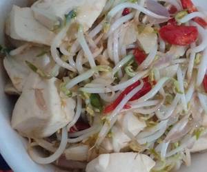 Caranya Memasak Tumis tauge tahu putih Enak dan Sehat