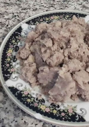 صورة لوصفة طريقة عمل مفركة بطاطا مطبوخة