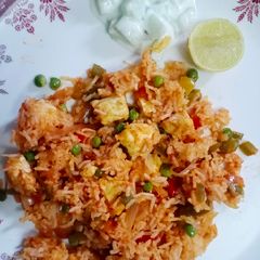 Paneer Tawa Pulao A picture of Paneer Tawa Pulao.