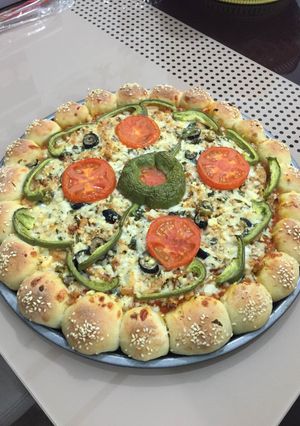 صورة لوصفة طريقة عمل بيتزا دجاج