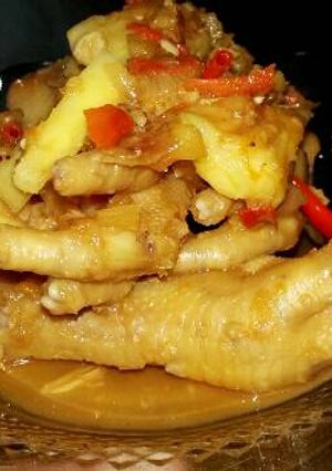 Foto resep Ceker Pedas Saus Nanas