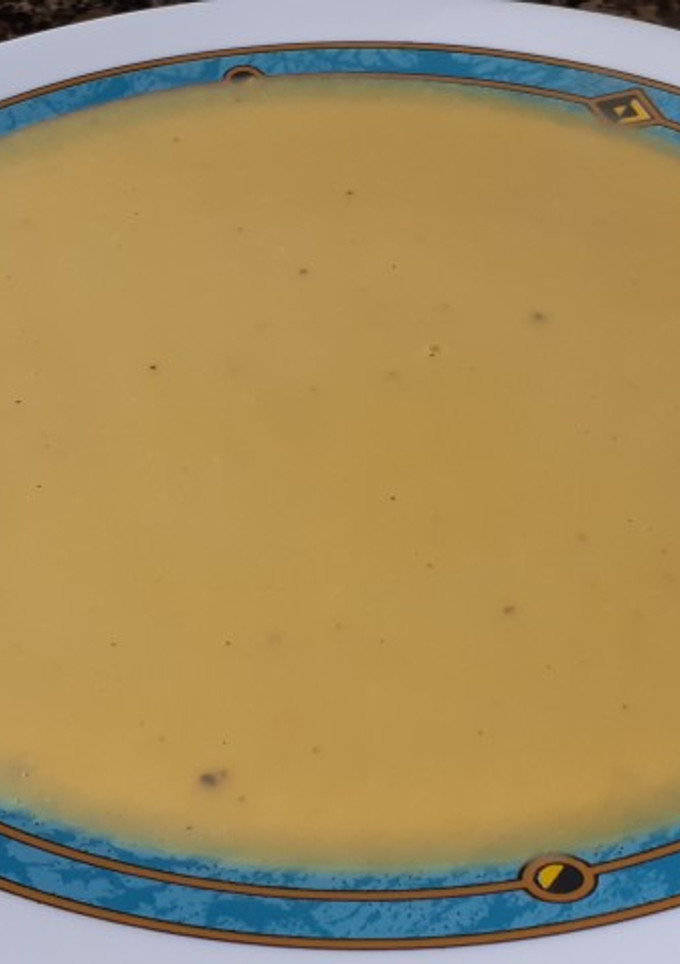 Una foto de Crema de boniato amarillo