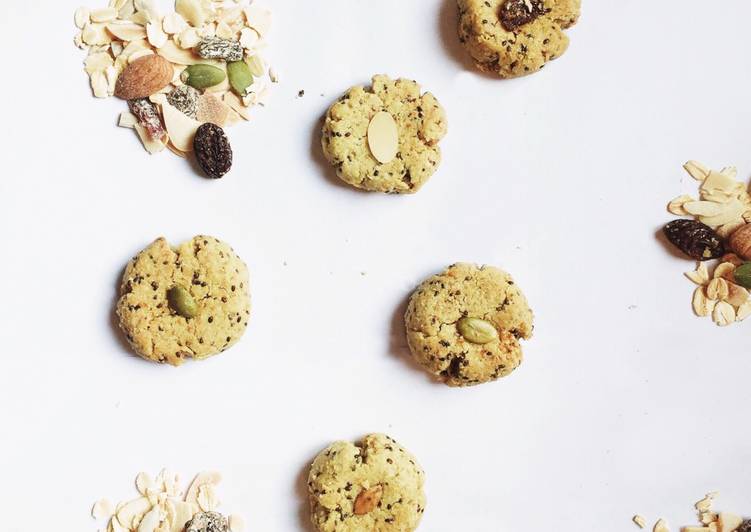 Green tea muesli cookies 🍪🍵