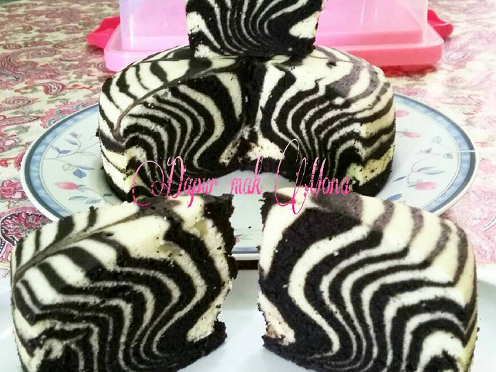 Resep Bolu kukus zebra putih telur Menu Enak