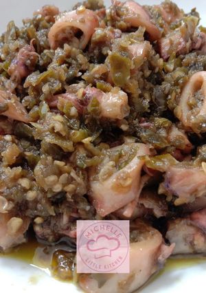 Foto resep Sambal Cumi Asin Cabe Hijau