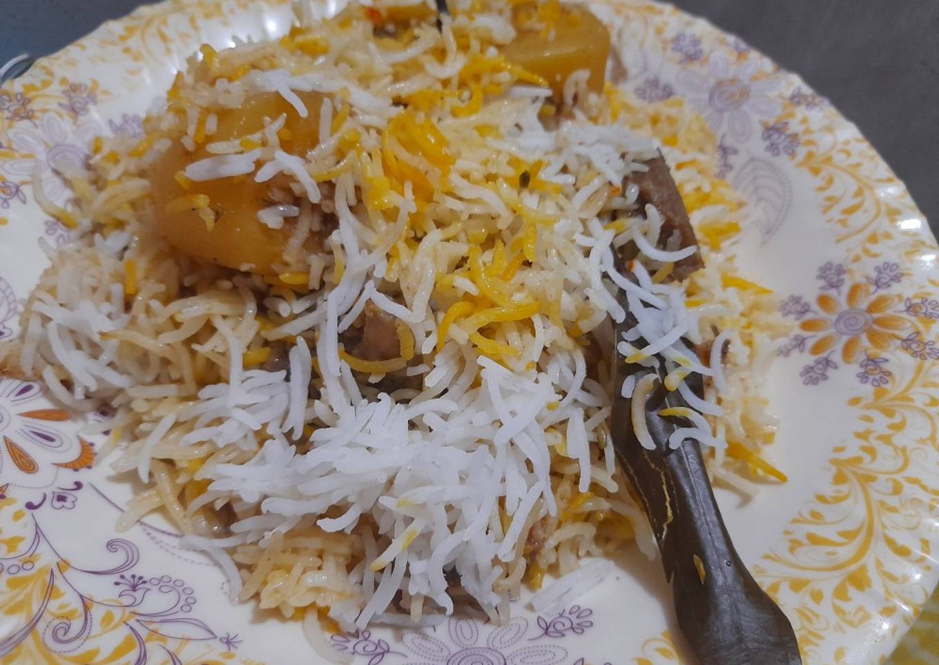 Beef degi biryani