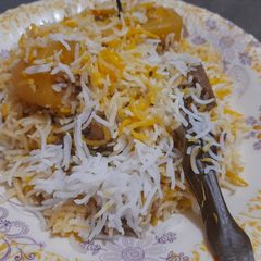Beef degi biryani A picture of Beef degi biryani.