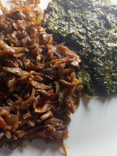 A picture of Fried omena.