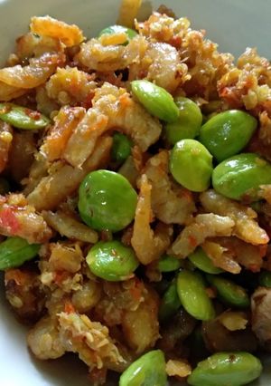 Foto resep Sambal Ebi kering + Petai