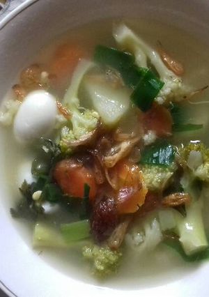 Foto resep Sop ayam kampung + telur puyuh