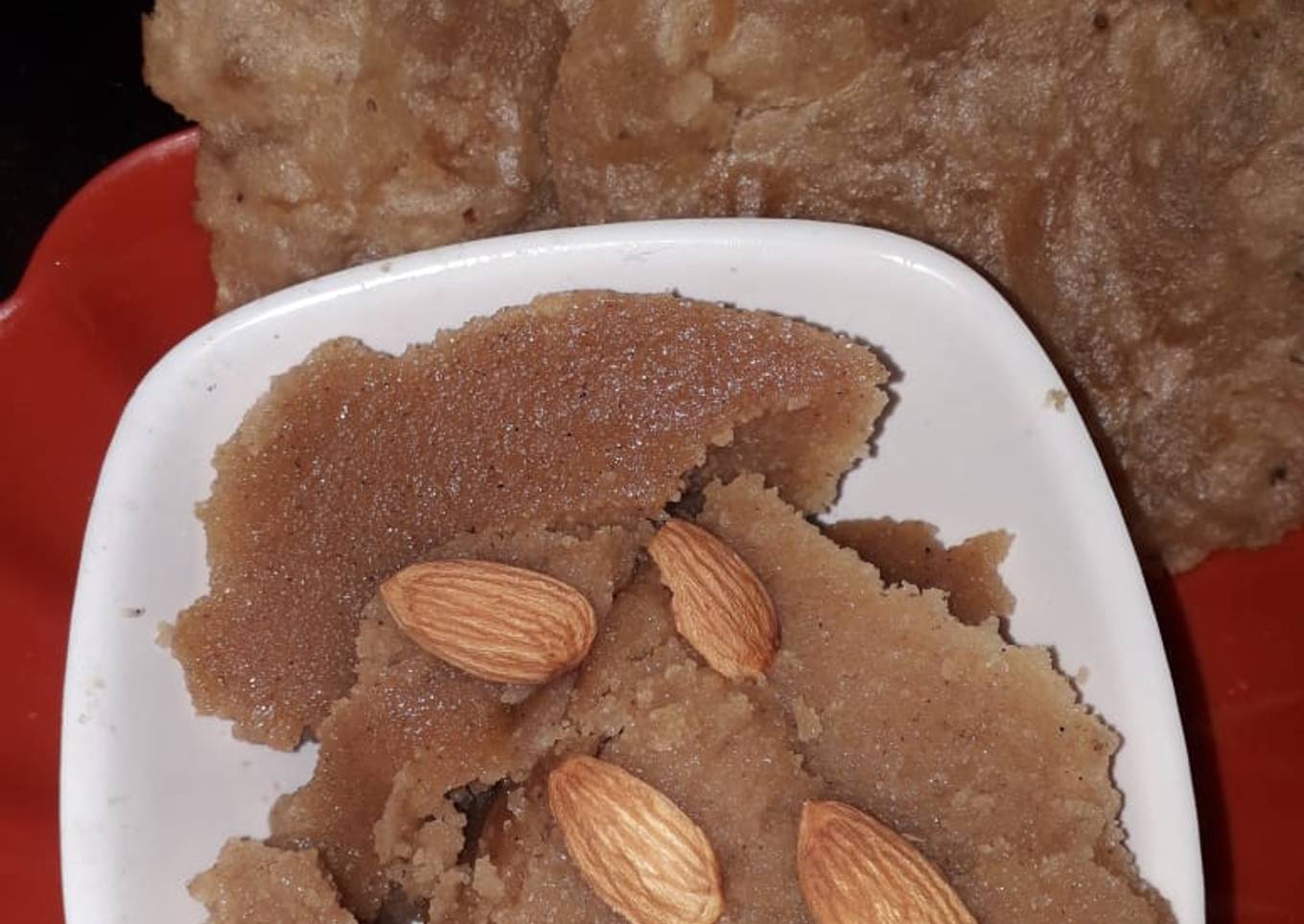 Suji halwa with poori