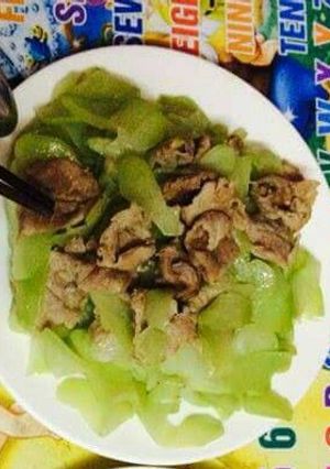 Hình của món Susu xào thịt.
