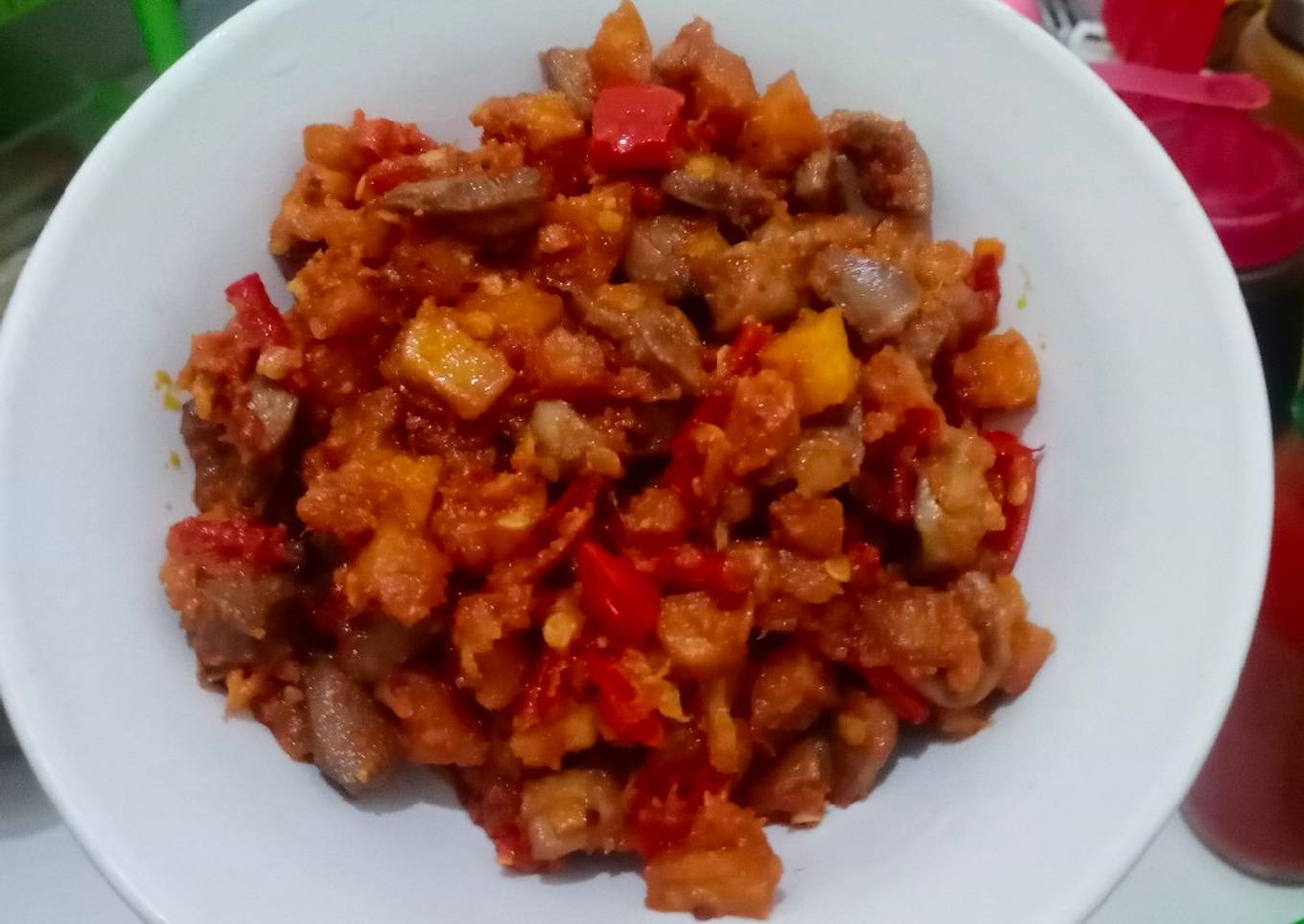 Sambel goreng kentang ampela