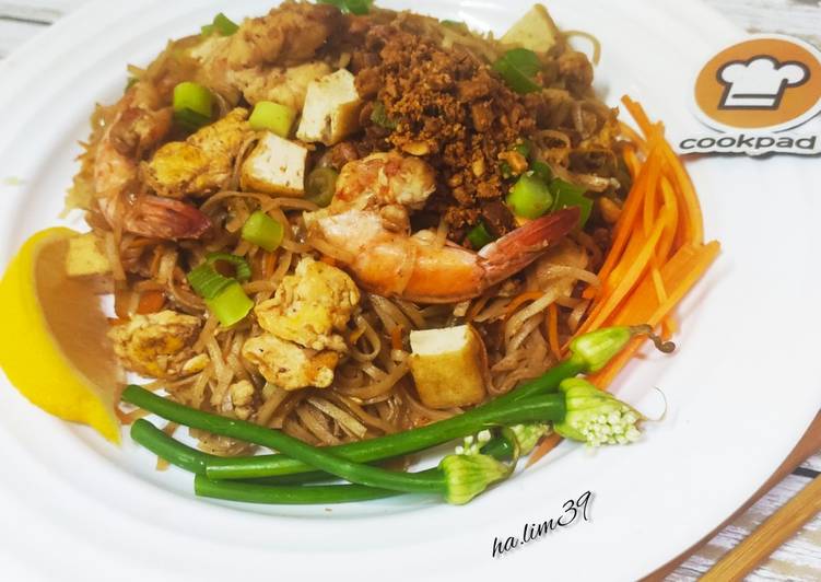 Arahan Memasak Pad Thai yang Bergizi