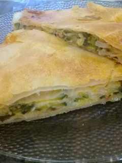 Una foto de Tarta de zapallitos verdes
