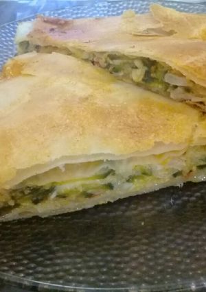 Una foto de Tarta de zapallitos verdes