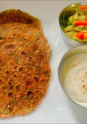A picture of Ragi Thepla😋 (Finger Millet/ Nachani).