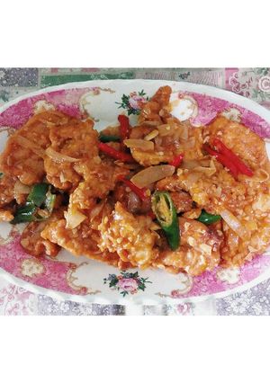 Foto resep Ayam Tepung Asam Manis