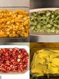 Frutas de estación con crema chantillí y canela
