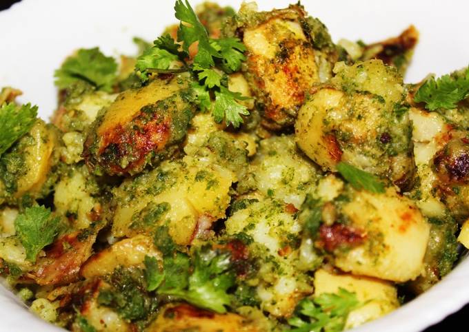 Vrat wale dhaniya aloo / navratri special chutney aloo