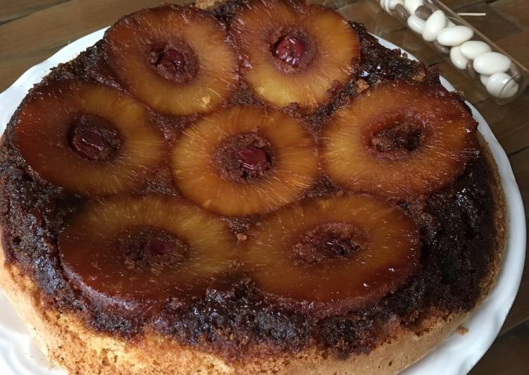 Cara Gampang Menyiapkan Pineapple upside down cake yang Enak Banget