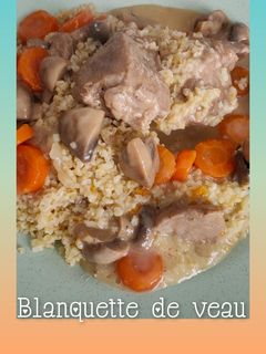 Une photo de Blanquette de veau au cookeo