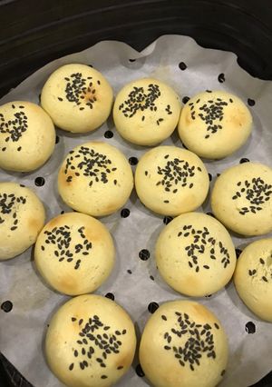 Hình của món Bánh mochi khoai lang - Nồi chiên không dầu.