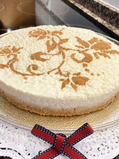 Una foto de Tarta de arroz con leche