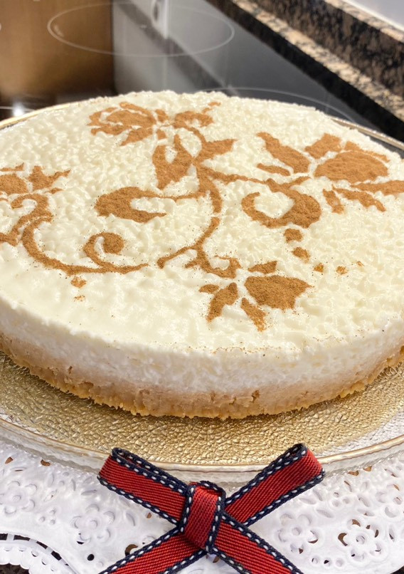 Una foto de Tarta de arroz con leche