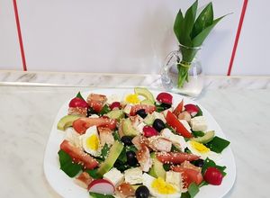 O poză a rețetei Salată cu leurdă.