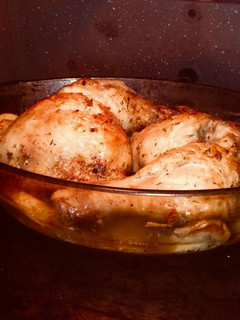 Una foto de Pollo asado con patatas