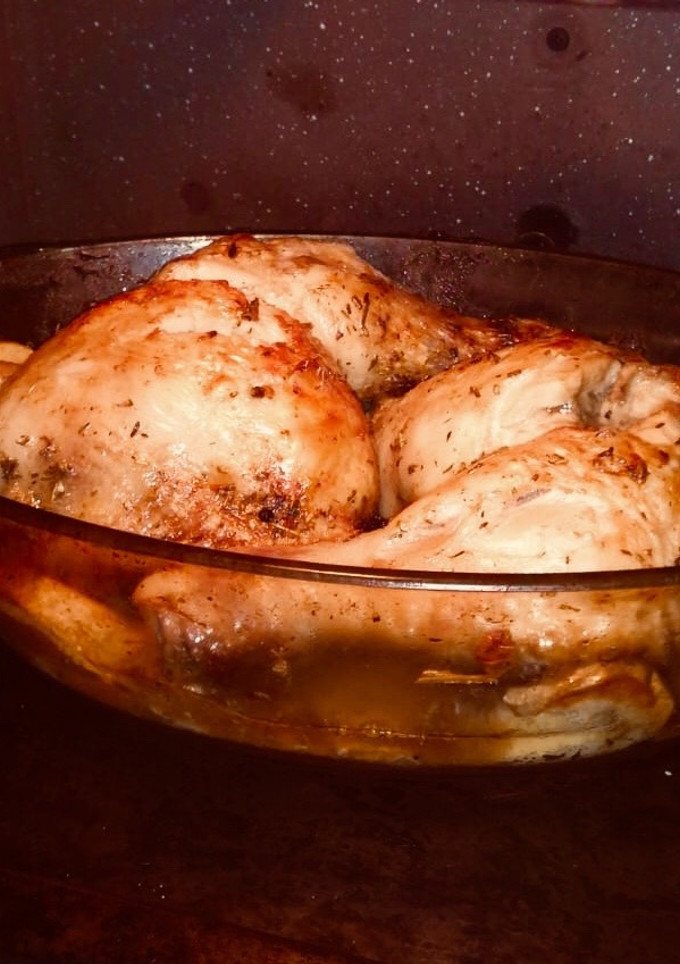 Una foto de Pollo asado con patatas