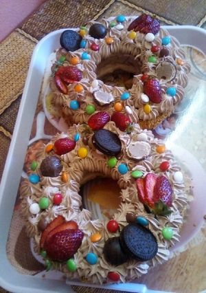 صورة لوصفة كيكة عيد ميلاد إبنتي آسيا