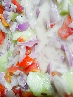 A picture of 3 spice Raita salad 🥗.