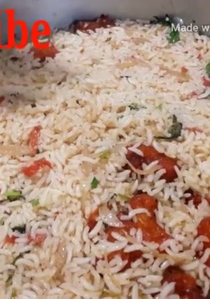 A picture of Cauliflower 65 dum briyani.
