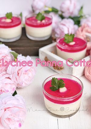 Gambar Lychee Panna Cotta