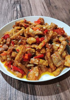 Foto resep Balado Tempe Ikan Asin
