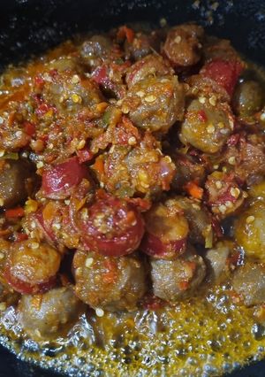 Foto resep Pentol Gila (Sambel Goreng Bakso)