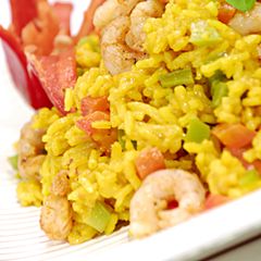 A picture of Irresistible Kuwait Shrimp with Rice.