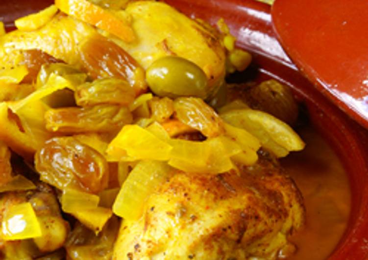 Steps to Prepare Homemade Fabulous Chicken Tagine With Olives